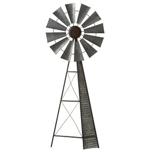 Galvanized Windmill Wall Decor | Wayfair