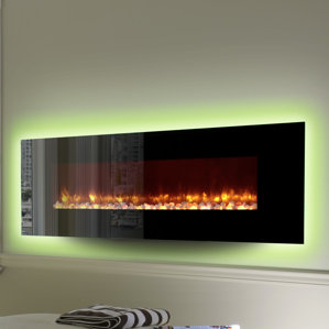LED Wall Mount Electric Fireplace by D..