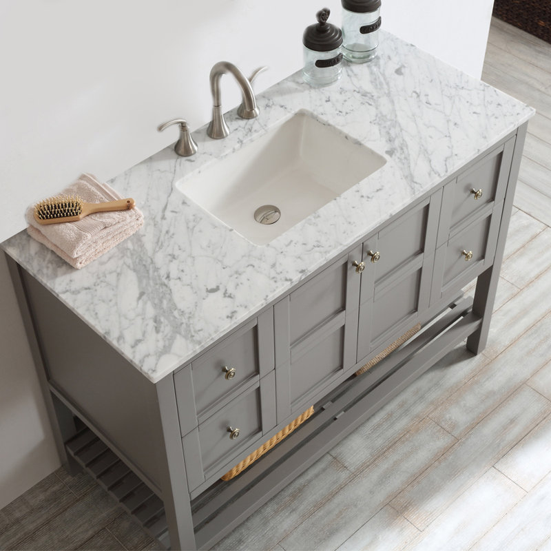 Custom Bathroom Vanities Prices beachcrest home caldwell 48" single bathroom vanity set & reviews Custom Bathroom Vanities Prices beachcrest home caldwell 48" single bathroom vanity set & reviews