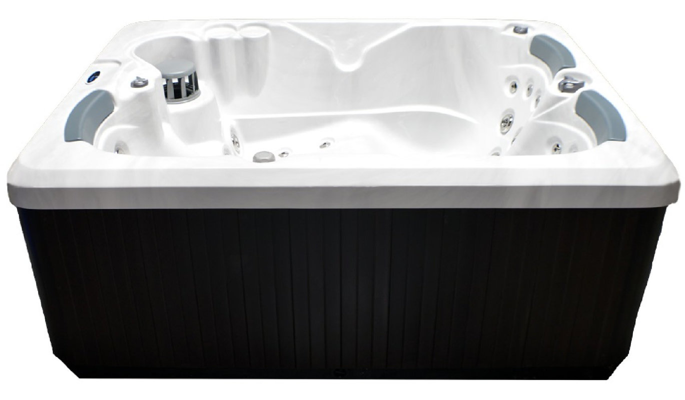 Home and Garden Spas 3-Person 38-Jet Spa with Stainless ...