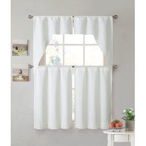 Jitu Lace Kitchen Curtain (Set of 2)