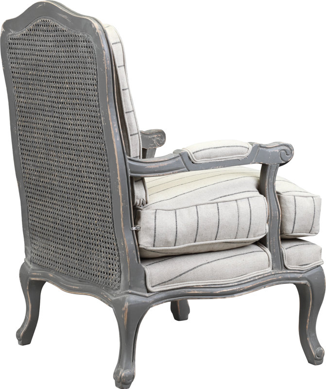 One Allium Way Armchair in Distressed Gray & Reviews Wayfair
