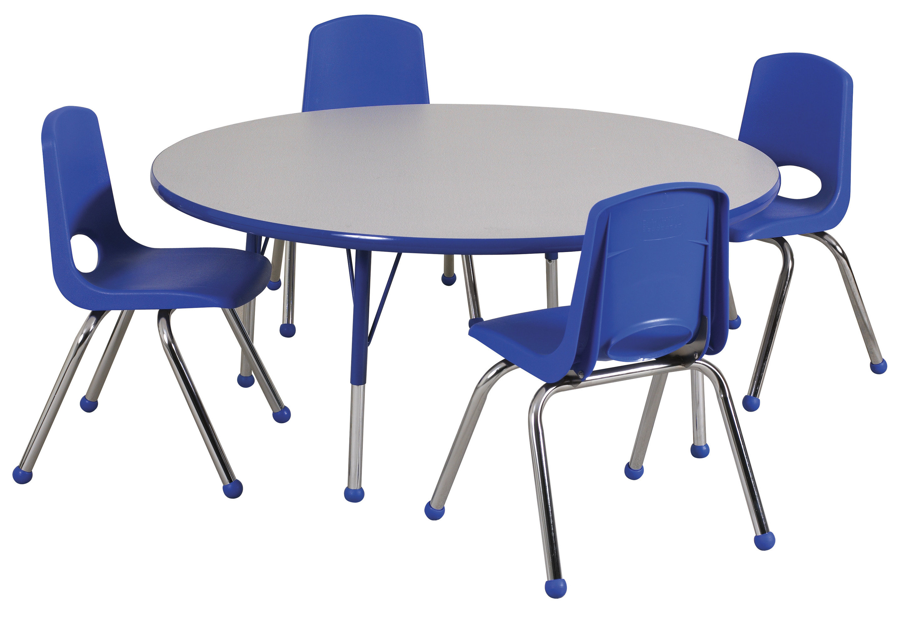 ECR4Kids 9 Piece 48" Circular Classroom Table & 10" Chair Set Wayfair