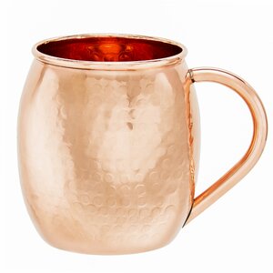 Hammered Solid Copper 16 oz. Moscow Mule Mug (Set of 2)