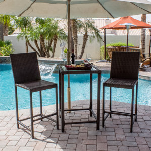 Bar Height Patio Sets Wayfair Corlane 3 Piece Bar Set