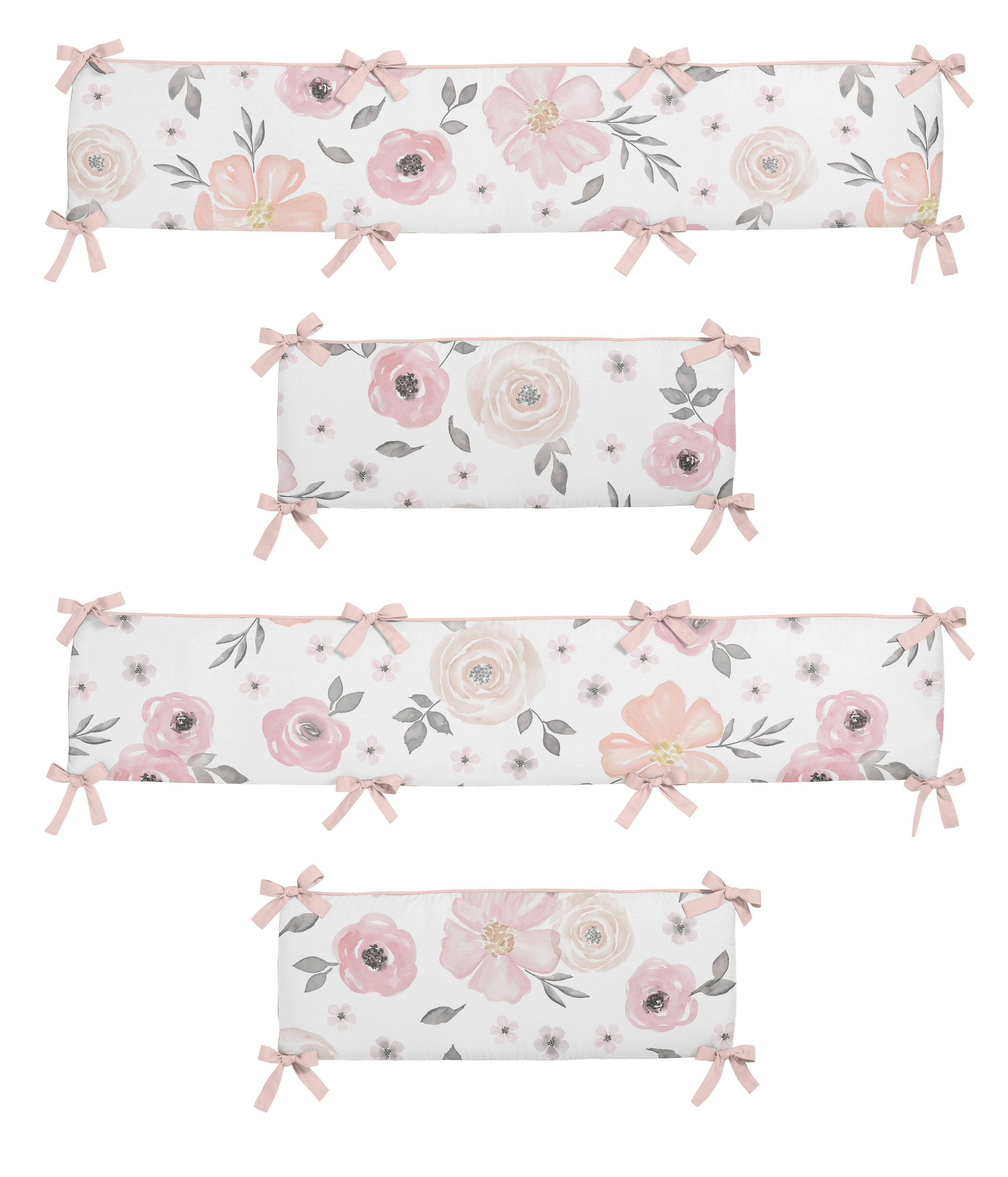 Sweet Jojo Designs Watercolor Floral Crib Bumper Reviews