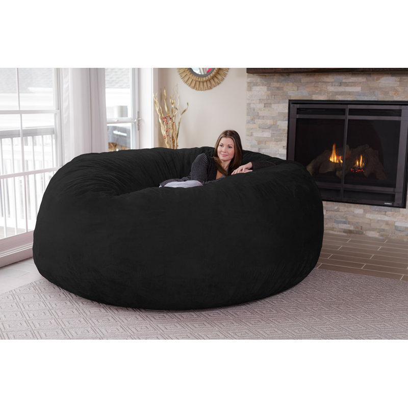 Laude Run Microsuede Bean Bag Sofa Wayfair Laude Run Microsuede Bean Bag Sofa