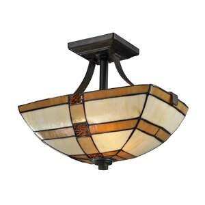 Brisdol 2-Light Semi-Flush Mount