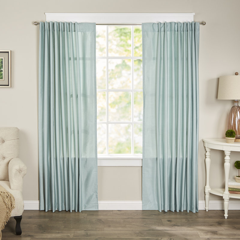 Budde Solid Room Darkening Thermal Back Tab Curtain Panels