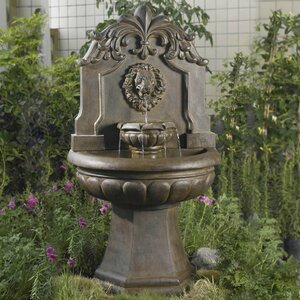 Resin/Fiberglass Lion Head Outdoor/Indoor Water Fountain