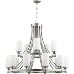 Lancaster 15-Light Shaded Chandelier