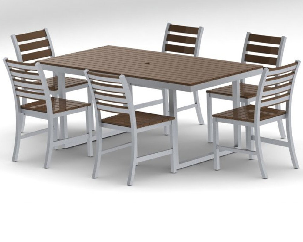 Elan Furniture Kinzie Outdoor Modern 7 Piece Dining Set & Reviews Wayfair