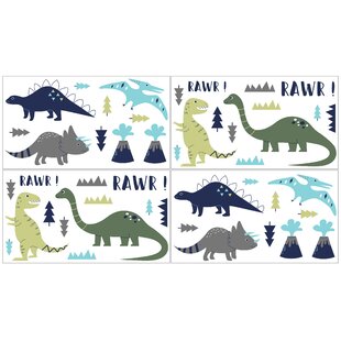 Applique Murale Dinosaure Décalques muraux: Thème   Dinosaures | Wayfair.ca Applique Murale Dinosaure