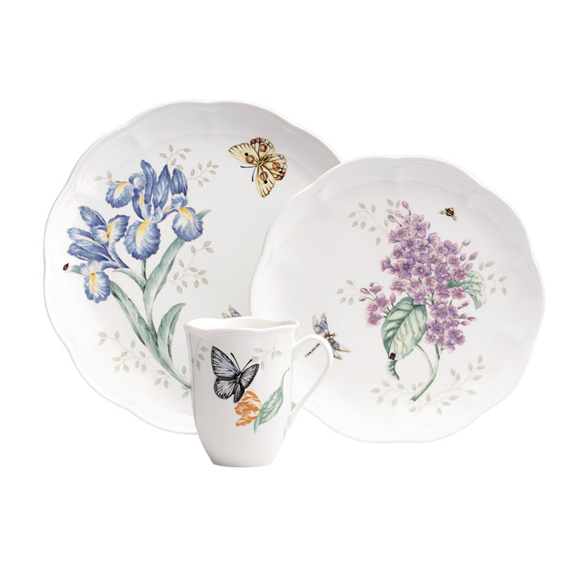 Lenox Erfly Meadow 18 Piece Dinnerware Set Service For 6 Erfly Meadow 18 Piece Dinnerware Set Service For 6