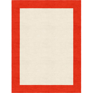 Highlands Modern Hand-Tufted Wool Red/Pink Indoor Area Rug