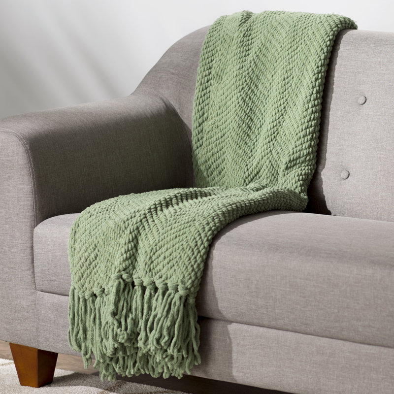 Three Posts Nader Tweed Knitted Throw Blanket Reviews Wayfair Nader Tweed Knitted Throw Blanket