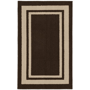 Ginger Brown/Beige Indoor/Outdoor Area Rug
