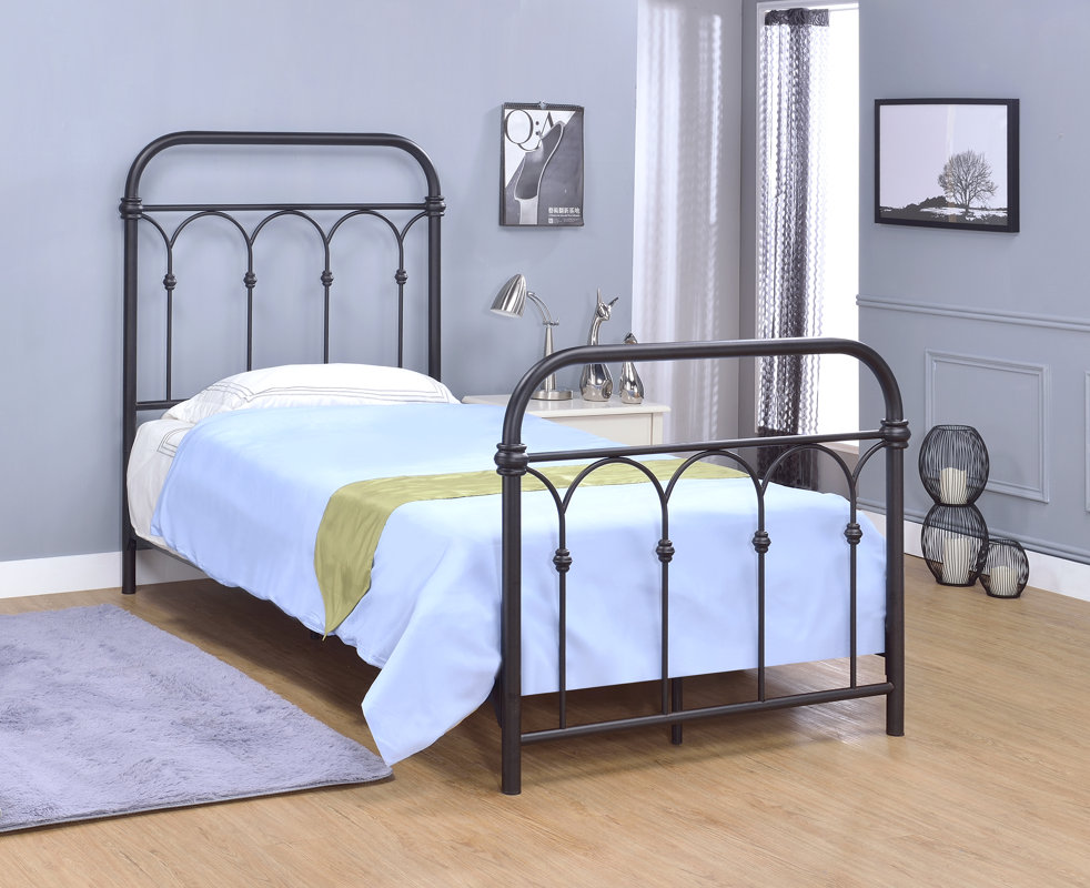 Gracie Oaks Letterly Metal Open-Frame Headboard & Reviews Gracie Oaks Letterly Metal Open-Frame Headboard & Reviews