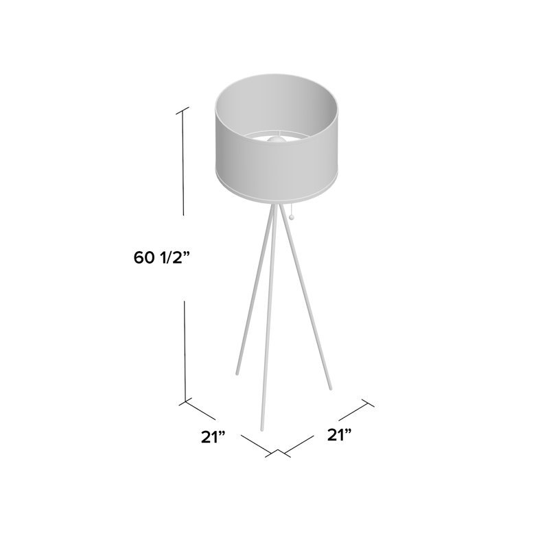 Lewisville 61" Tripod Floor Lamp & Reviews AllModern