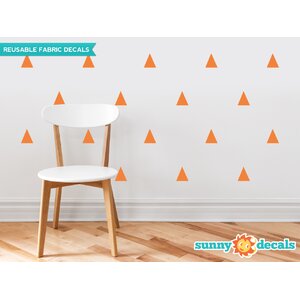 Triangle Fabric Wall Decal (Set of 32)