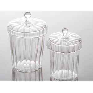 2 Piece Apothecary Jar Set