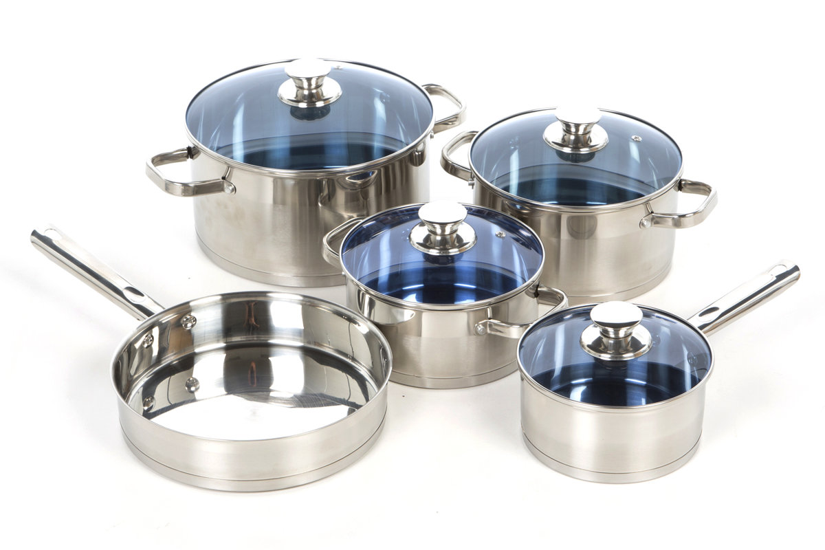 Gourmet Chef Gourmet Chef Stainless Steel 14 Piece Cookware Set