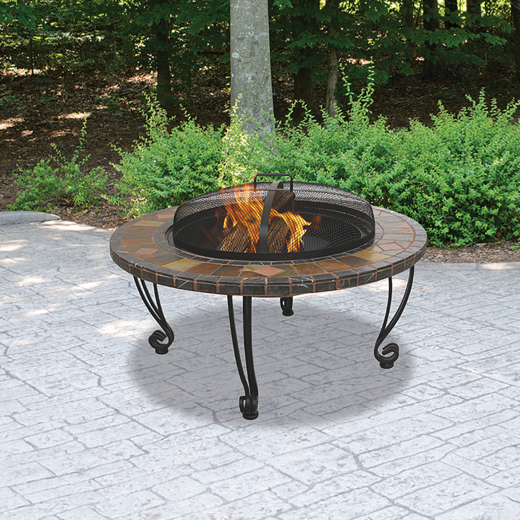 Blue Rhino Uniflame Wrought Iron Wood Burning Fire Pit Table Wayfair