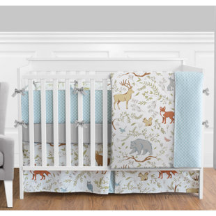Woodland Nursery Wayfair Woodland Toile 9 Piece Crib Bedding Set