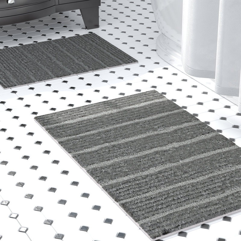 Red Barrel Studio Bellevue 2 Piece Microfiber Bath Rug Set Reviews Bellevue 2 Piece Microfiber Bath Rug Set