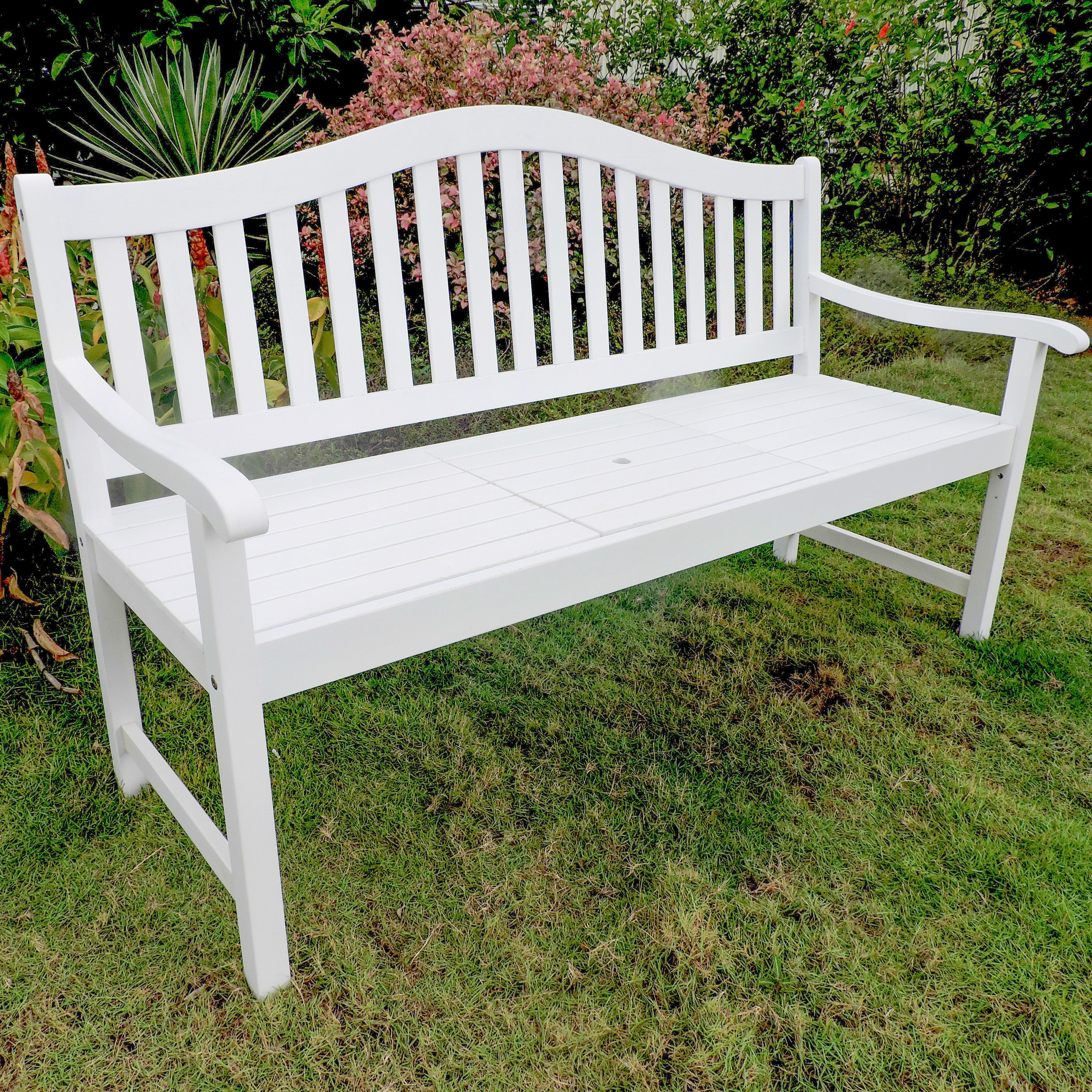 Breakwater Bay Leone Wooden Garden Bench Wayfair