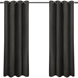 Braelynn Solid Blackout Thermal Grommet Curtain Panels (Set of 2)