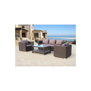 4-tlg. Loungesofa-Set Ibiza / Pepe mit Kissen vo..