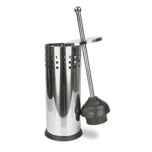 Stainless Steel Free Standing Toilet Plunger