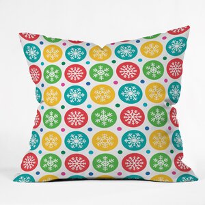 Andi Bird Sierra Snowflakes Throw Pillow