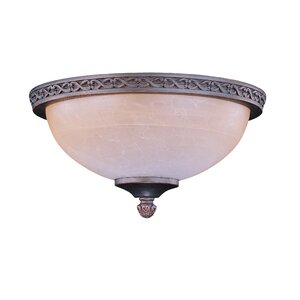2-Light Bowl Ceiling Fan Light Kit