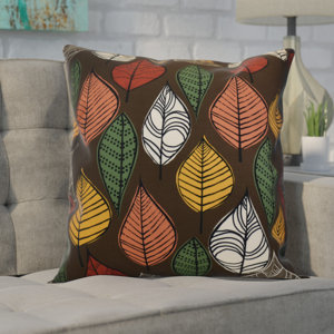 Avalos Leaves Floral Outdoor Throw Pillow