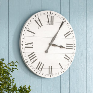 Oversized Farmhouse Clocks Wayfair Oversized Farmhouse Wall Clock