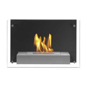 Palomino Wall Mounted Ethanol Fireplace by Orren Ellis