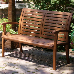 Gartenbank Ashe aus Massivholz von Sansibar Home