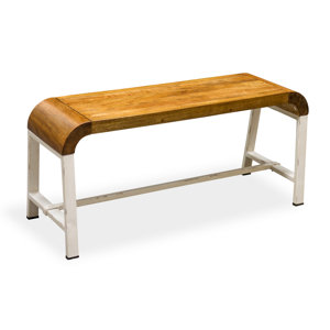 Sitzbank Retro Curves aus Holz von World Menagerie