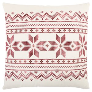Holiday Geometric 100% Cotton Throw Pillow