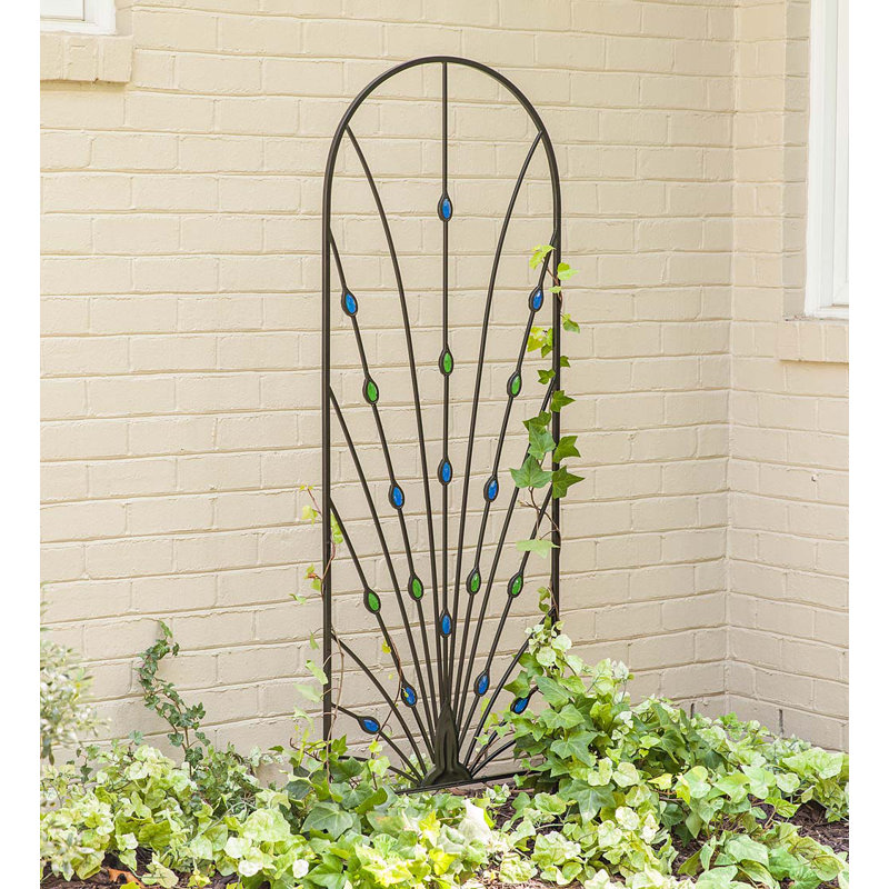Plow Hearth Pea Garden Metal Arched Trellis Reviews Wayfair Pea Garden Metal Arched Trellis