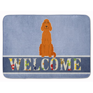 Irish Setter Welcome Memory Foam Bath Rug