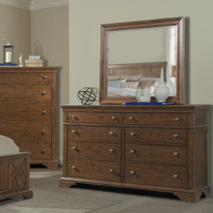 Rock Eagle 8 Drawer Dresser with Mirror by Trisha Yearwood Home Collection