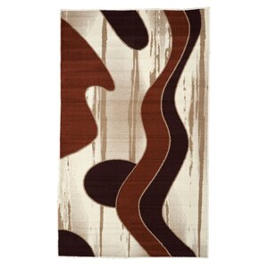 Allmon Ivory/Red Area Rug
