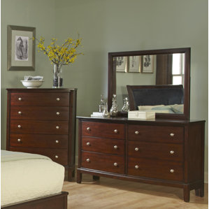 Denver 6 Drawer Dresser with Mirror by..