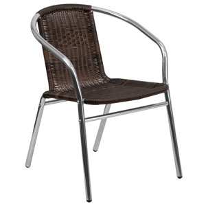 Aberdeenshire Stacking Patio Dining Chair (Set of 2)
