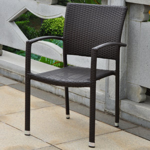 Katzer Stacking Patio Dining Chair (Set of 2)