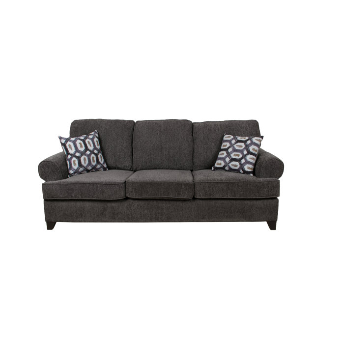 Alessia Sofa Sleeper In Dark Grey Chenille
