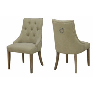 Alberta Nailhead Parsons Chair (Set of 2) by Darby Home Co